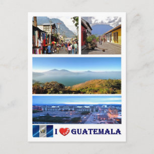 Guatemala - I Liebe - Postkarte