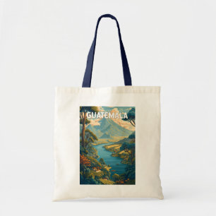 Guatemala Illustration Reisen Vintag Tragetasche