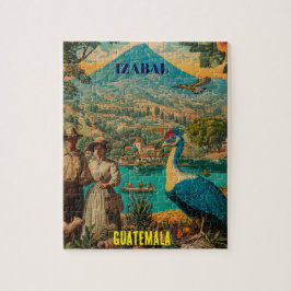 GUATEMALA, IZABAL Retro poster Puzzle