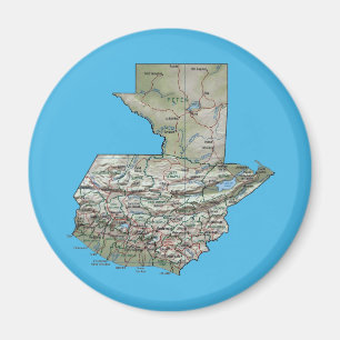 Guatemala Karte Magnet