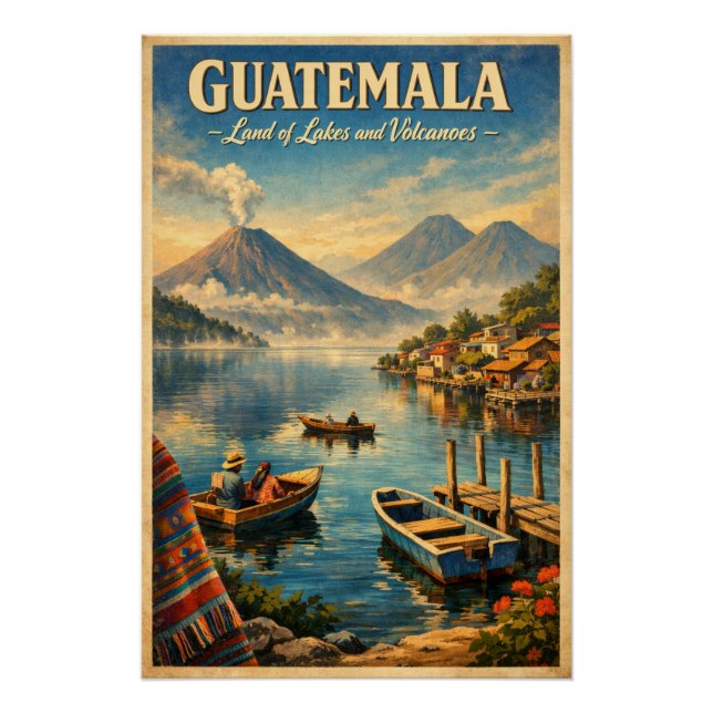 GUATEMALA – Land der Seen und Vulkane Poster (Vorderseite)