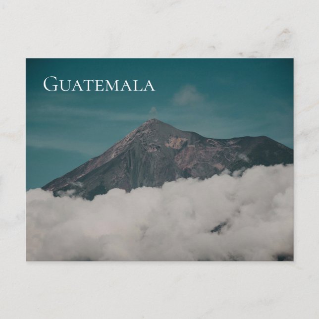 Guatemala Landschaft Vulkan und Berg Postkarte (Vorderseite)
