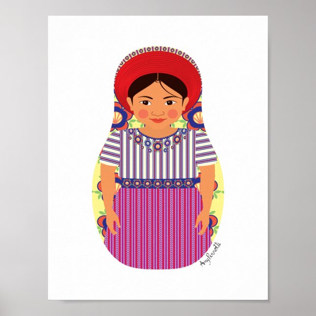 Guatemala-Matryoshka-Poster Poster (Vorne)