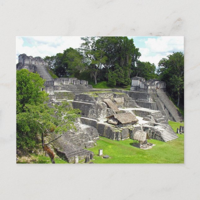 Guatemala - Nordakropolis - Tempel II Postkarte (Vorderseite)