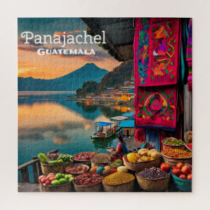 Guatemala Panajachel   Vintage Retro Puzzle