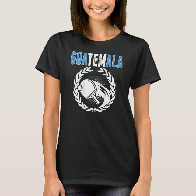 Guatemala Ping Pong  Guatemalan Table Tennis Suppo T-Shirt (Vorderseite)