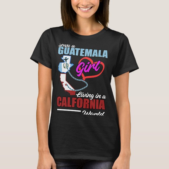 Guatemala Proud Hispanic Guate Flag Guatemalan Cha T-Shirt (Vorderseite)