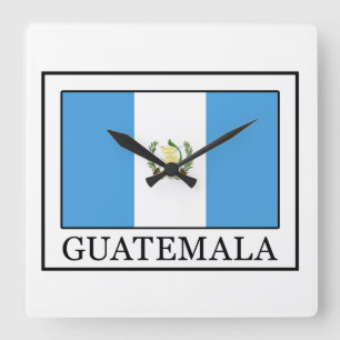 Guatemala Quadratische Wanduhr