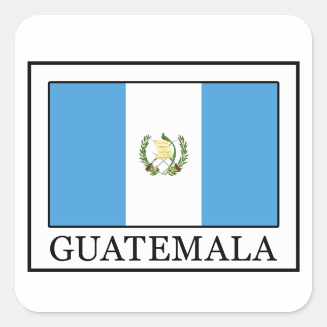 Guatemala Quadratischer Aufkleber (Vorderseite)