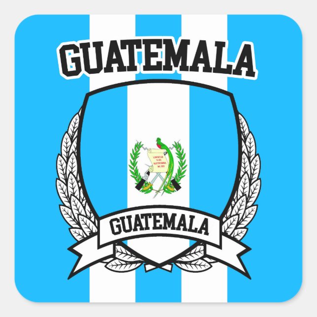 Guatemala Quadratischer Aufkleber (Vorderseite)