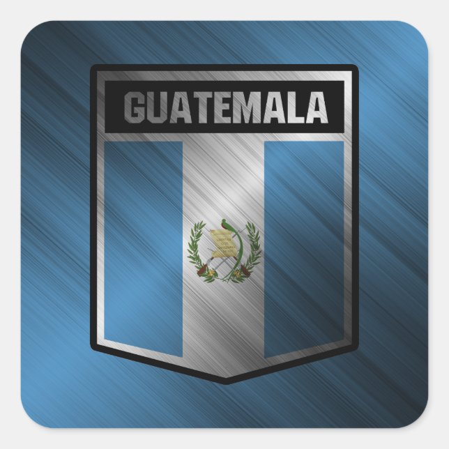 Guatemala Quadratischer Aufkleber (Vorderseite)