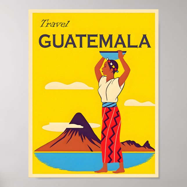 Guatemala Reiseplakat Poster (Vorne)
