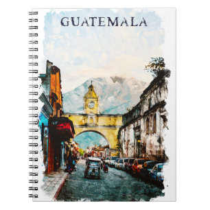 Guatemala Retro Vintage Travel Notizblock
