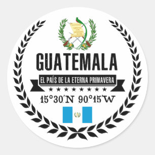 Guatemala Runder Aufkleber