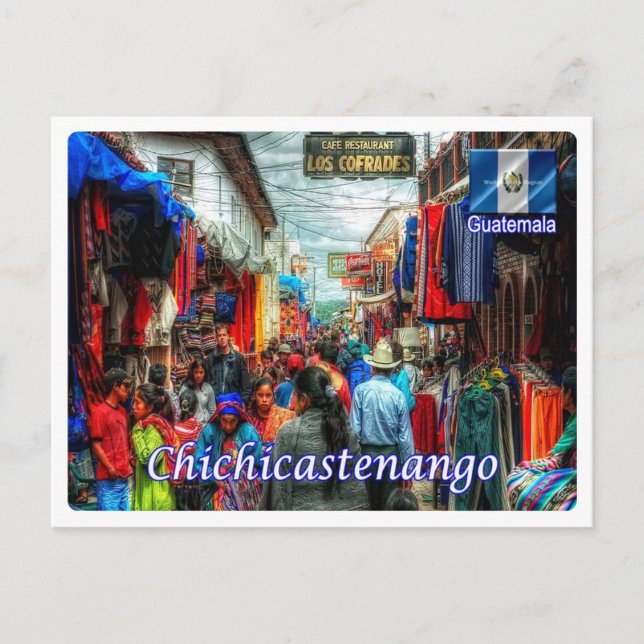 Guatemala - Santo Tomás Chichicastenango - Postkarte (Vorderseite)