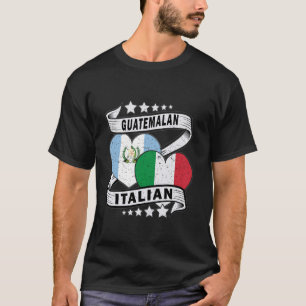 Guatemala-Shirt Guatemala und Italienische Flagge T-Shirt
