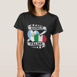 Guatemala-Shirt Guatemala und Italienische Flagge T-Shirt