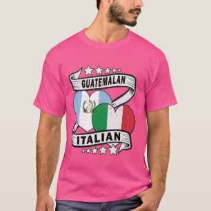 Guatemala-Shirt Guatemala und Italienische Flagge T-Shirt
