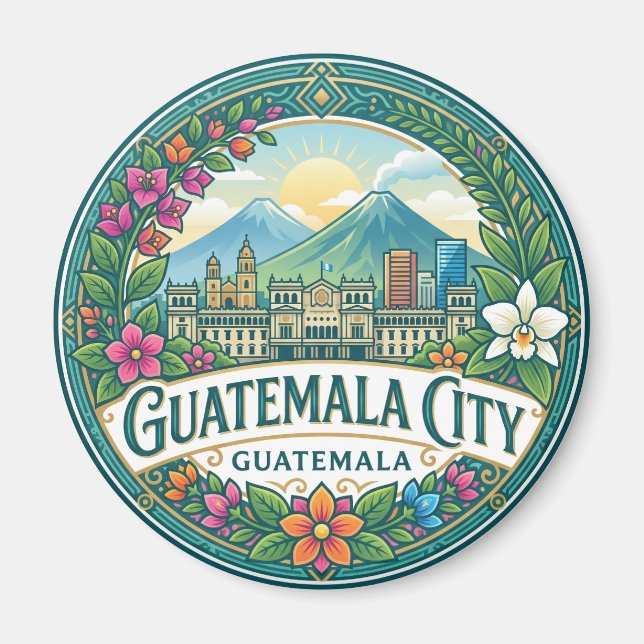 Guatemala-Stadt Guatemala Magnet (Vorne)