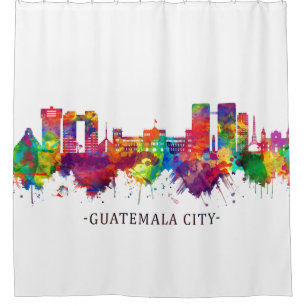 Guatemala Stadt Guatemala Skyline Duschvorhang