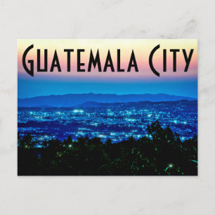 Guatemala-Stadt, Guatemala, Zentralamerika in der  Postkarte