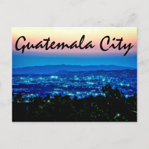 Guatemala-Stadt, Guatemala, Zentralamerika in der  Postkarte