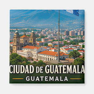Guatemala-Stadt Vulkanblick und Maya-Erbe Magnet