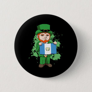 Guatemala Stolz Guate Flag St. Patricks Day Leprec Button