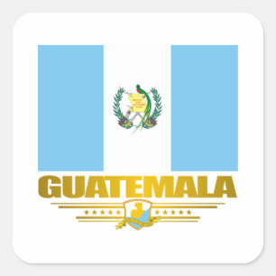 Guatemala-Stolz Quadratischer Aufkleber