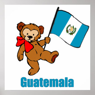 Guatemala-Teddy-Bärenposter Poster