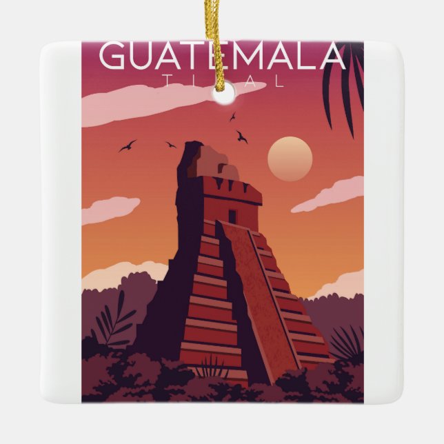 Guatemala Tikal Keramikornament (Vorderseite)