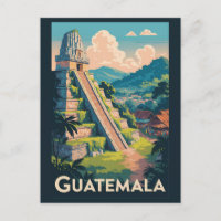 Guatemala Tikal Nationalpark Illustration Travel