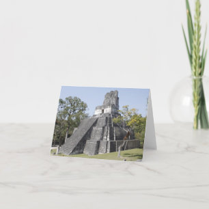 Guatemala Tikal Ruins Temple Karte