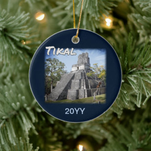 Guatemala Tikal Ruins Temple Keramik Ornament
