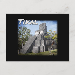 Guatemala Tikal Ruins Temple Postkarte