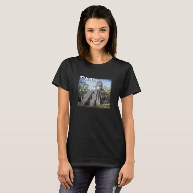 Guatemala Tikal Ruins Temple T-Shirt (Vorne ganz)
