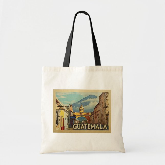 Guatemala Vintage Travel Tragetasche (Vorne)