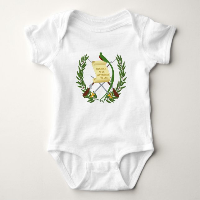 Guatemala-Wappen Baby Strampler (Vorderseite)