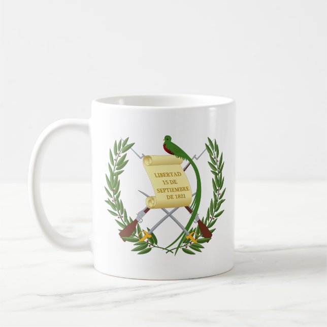 Guatemala-Wappen Kaffeetasse (Links)