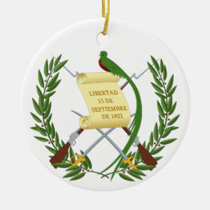 Guatemala-Wappen Keramik Ornament
