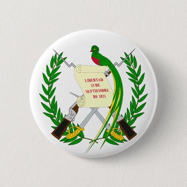 Guatemala-Wappen Knopf Button (Vorderseite)