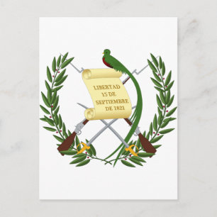 Guatemala-Wappen Postkarte