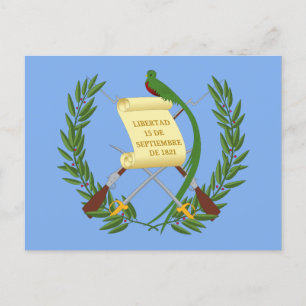 Guatemala-Wappen Postkarte
