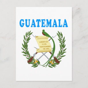 Guatemala-Wappen Postkarte