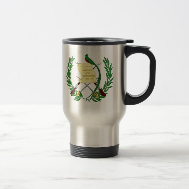 Guatemala-Wappen Reisebecher (Rechts)