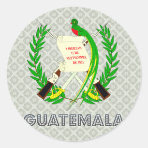 Guatemala-Wappen Runder Aufkleber