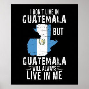 Guatemala wird immer in mir leben Guatemala Lover Poster
