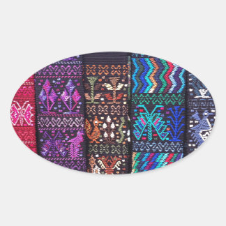 Guatemalas schönes Design Ovaler Aufkleber