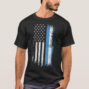 Guatemaltekisch-Amerikanische Flagge - Stolz Guate T-Shirt