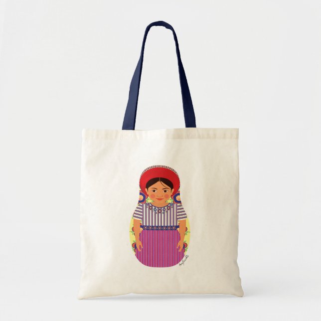 Guatemaltekische Matryoshka-Tasche Tragetasche (Vorne)